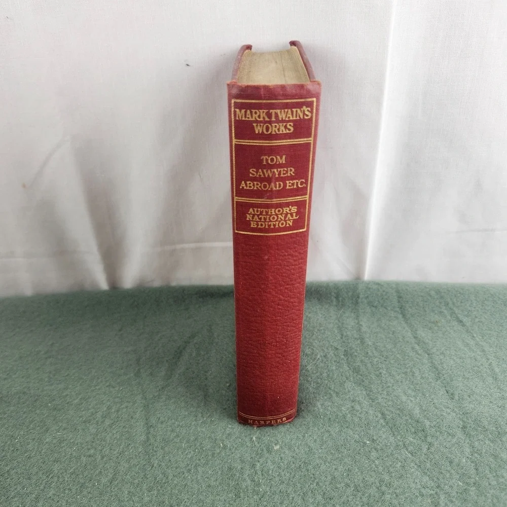 Mark Twain's Works Tom Sawyer Abroad Author's National‎ Ed Harpers 1896